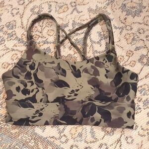 Floral Camouflage Sports Bra